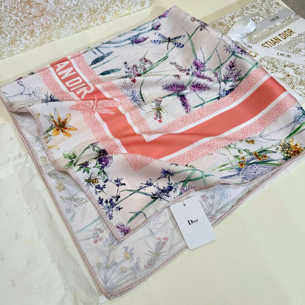 Dior Floral Square Scarf - Picture 5 of 9